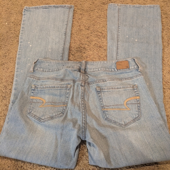 American Eagle Outfitters Blue Flare Denim Jeans - Picture 3 of 6